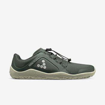 Green Men's Vivobarefoot Primus Trail II All Weather FG Running Shoes | Philippines 0005TCEV